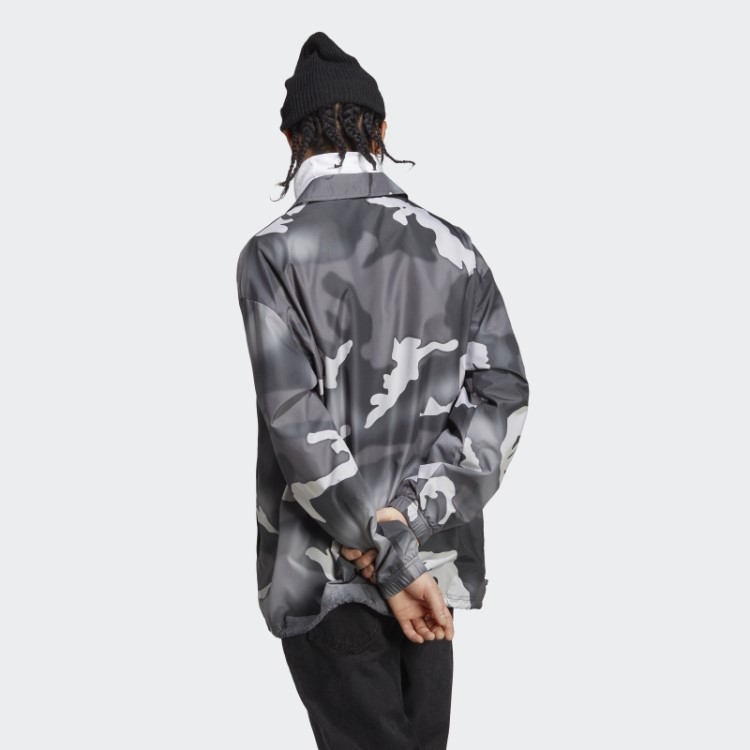 Jaqueta Coach Com Estampa Camuflada Preta Adidas