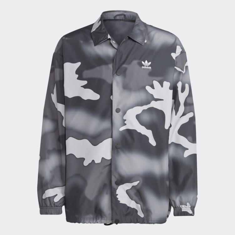 Jaqueta Coach Com Estampa Camuflada Preta Adidas