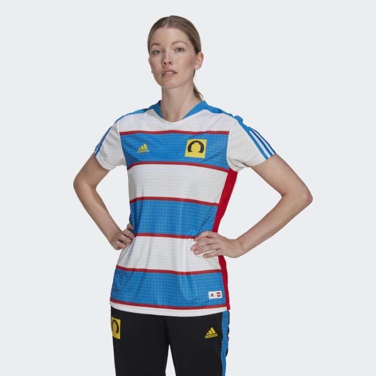 Camisa Azul Adidas Tiro X Lego Moda
