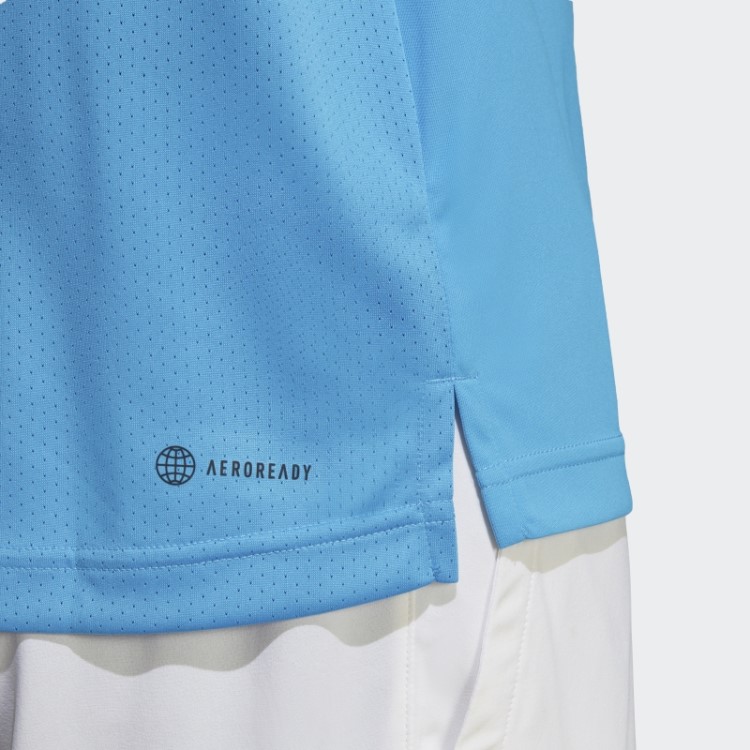 Camisa Pólo De Tênis Clube Azul Adidas