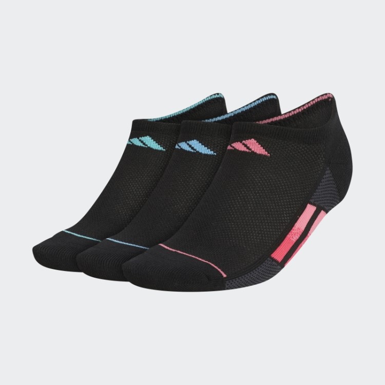 Meias Listradas Superlite No-show 3 Pares Adidas Preto