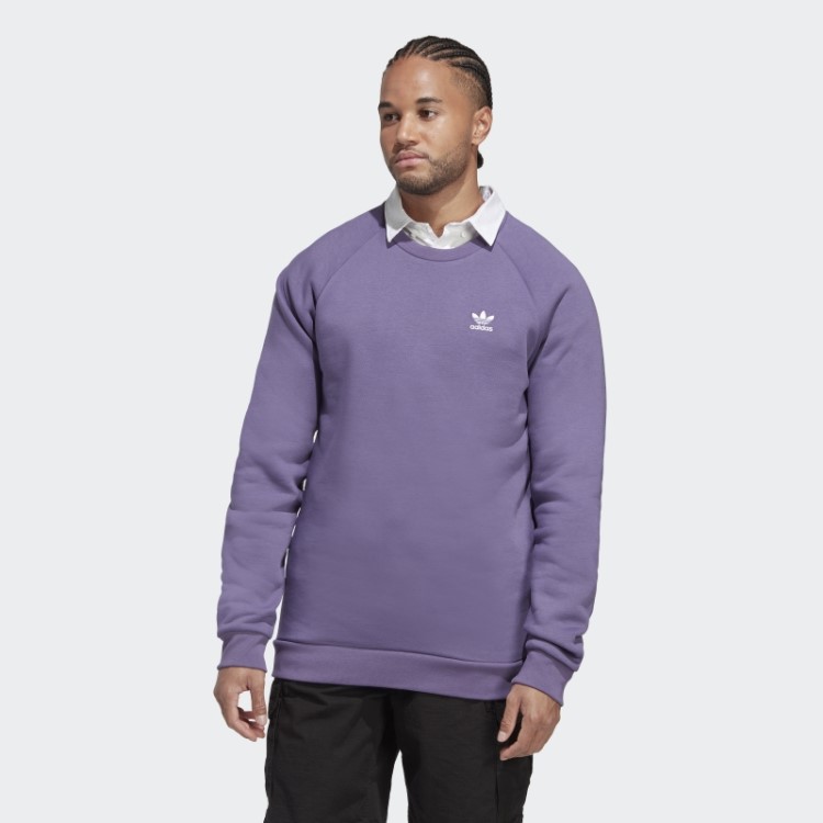 Moletom Gola Careca Tech Purple Trefoil Essentials Adidas
