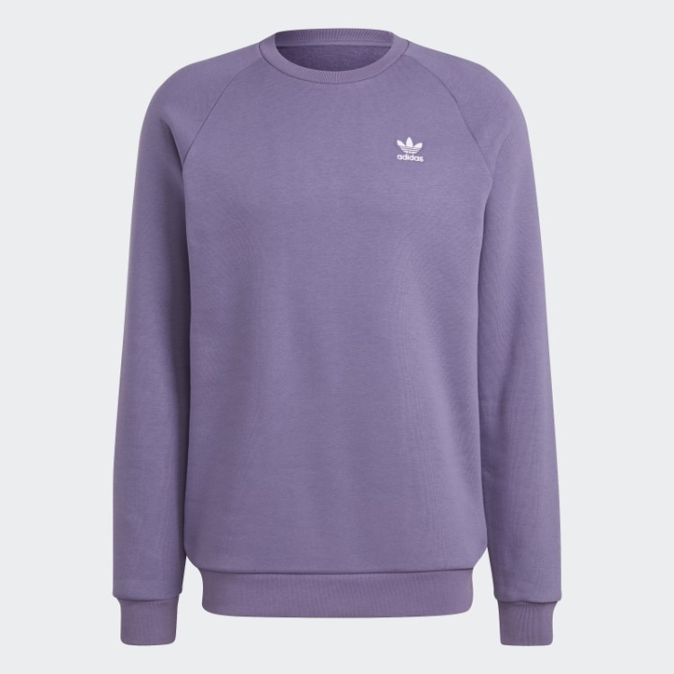 Moletom Gola Careca Tech Purple Trefoil Essentials Adidas