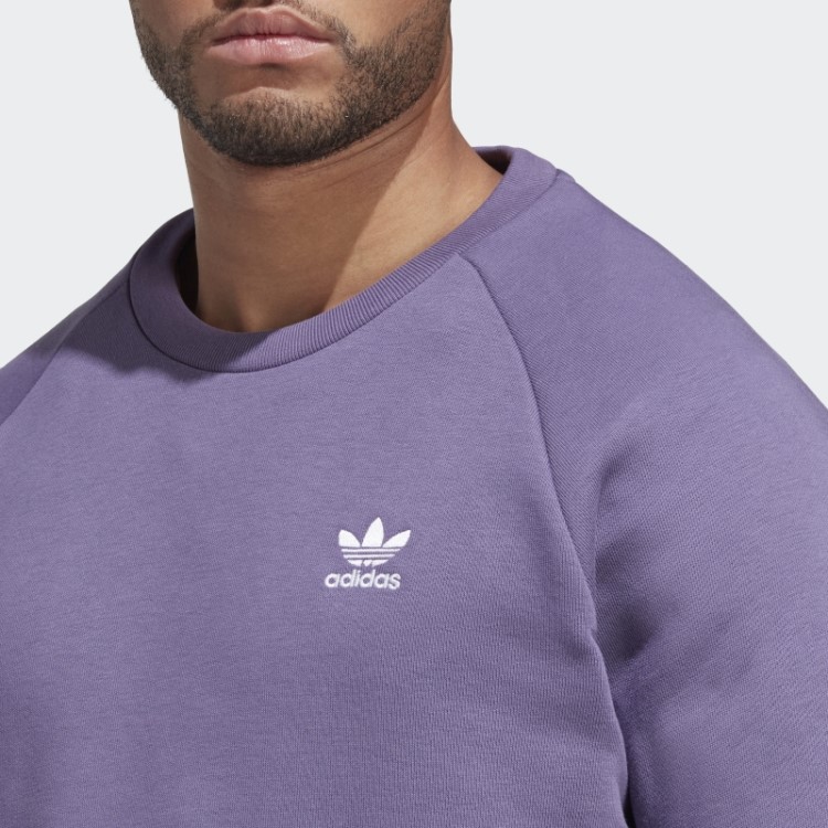 Moletom Gola Careca Tech Purple Trefoil Essentials Adidas