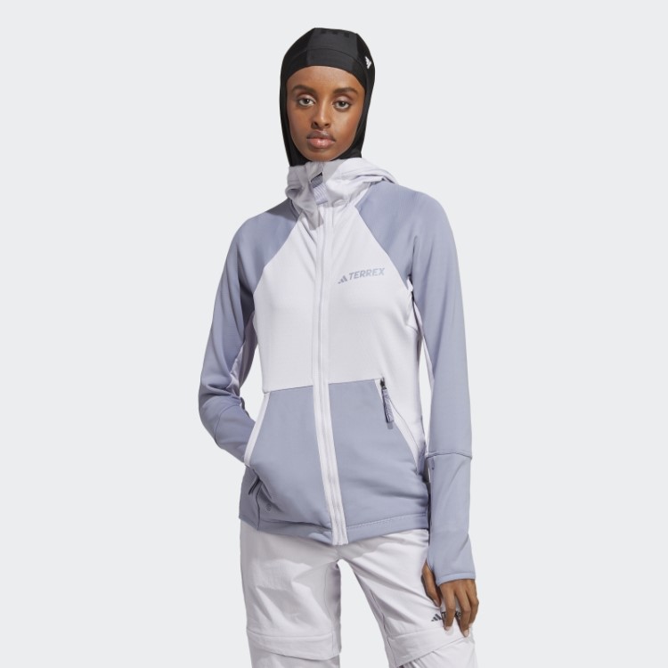 Jaqueta De Lã Para Caminhada Silver Dawn Adidas Terrex Tech Flooce
