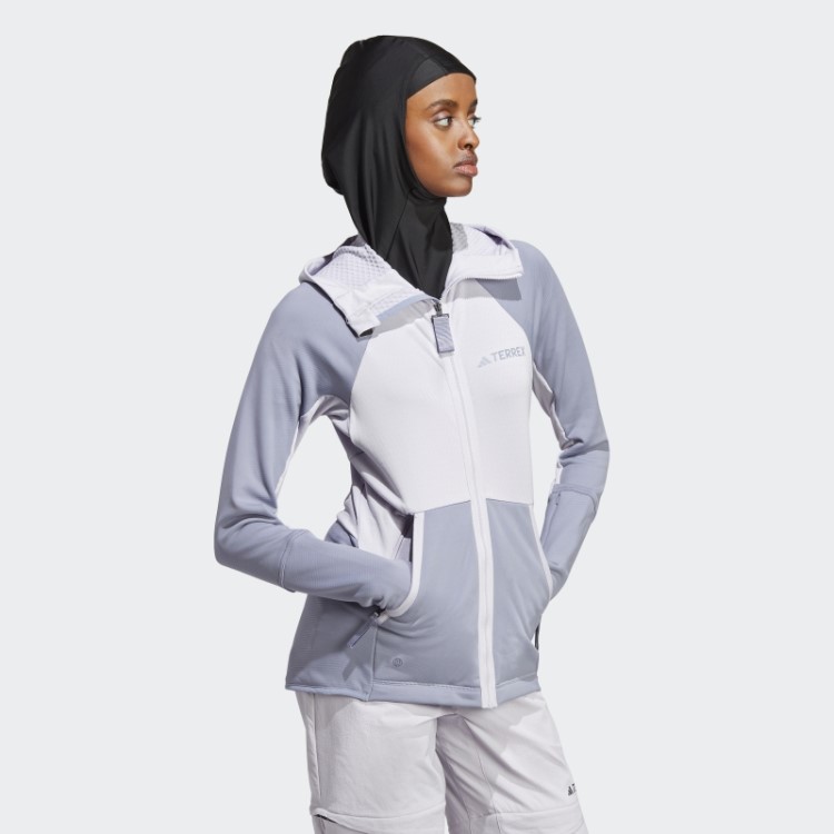 Jaqueta De Lã Para Caminhada Silver Dawn Adidas Terrex Tech Flooce