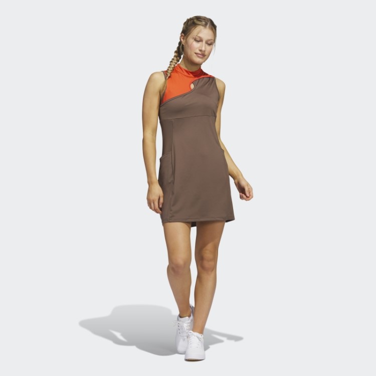 Vestido De Golfe Colorblocked Earth Adidas Ultimate365 Tour