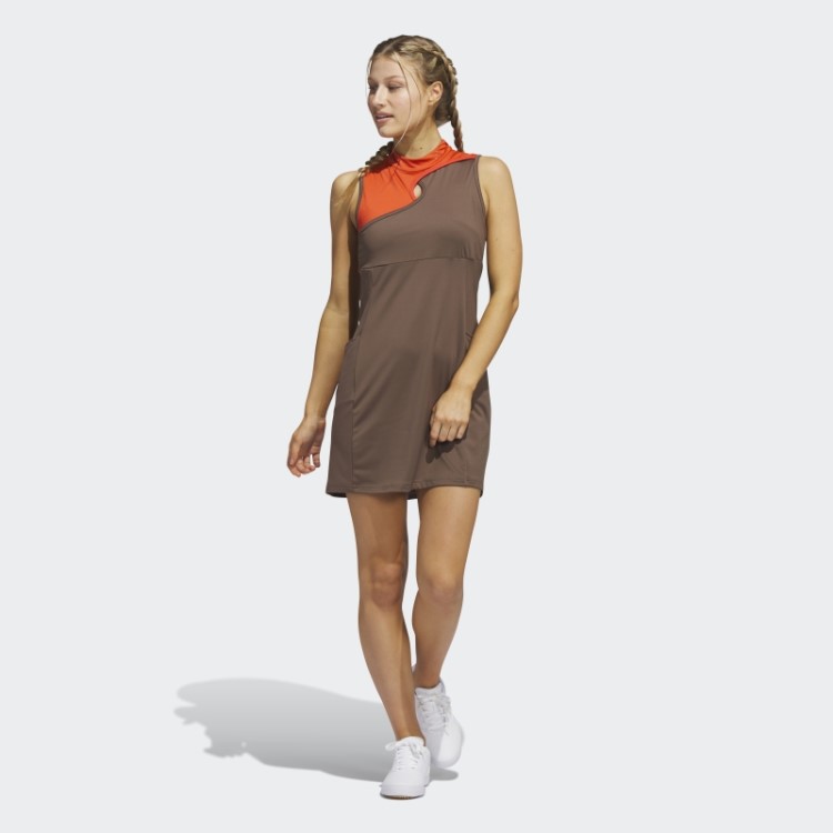 Vestido De Golfe Colorblocked Earth Adidas Ultimate365 Tour