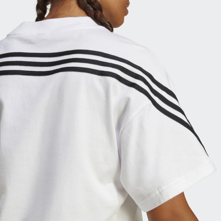 Future Icons Camiseta Com As Três Listras Branca Adidas