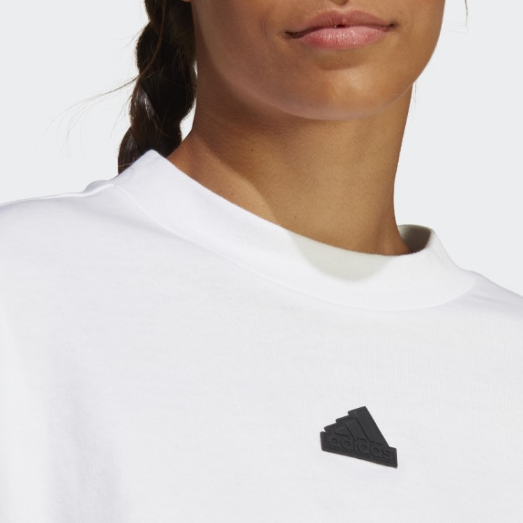 Camiseta Branca Com As Três Listras Future Icons Da Adidas