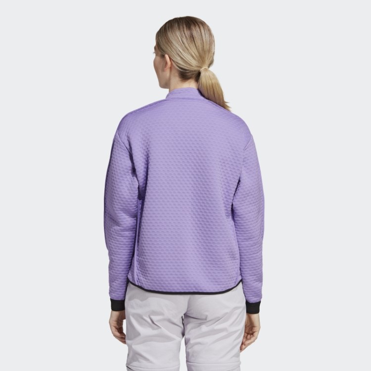 Terrex Utilitas Jaqueta De Lã Com Meio Zíper Violeta Adidas