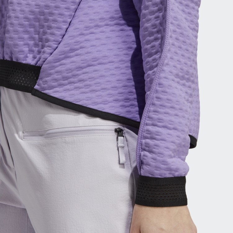 Terrex Utilitas Jaqueta De Lã Com Meio Zíper Violeta Adidas