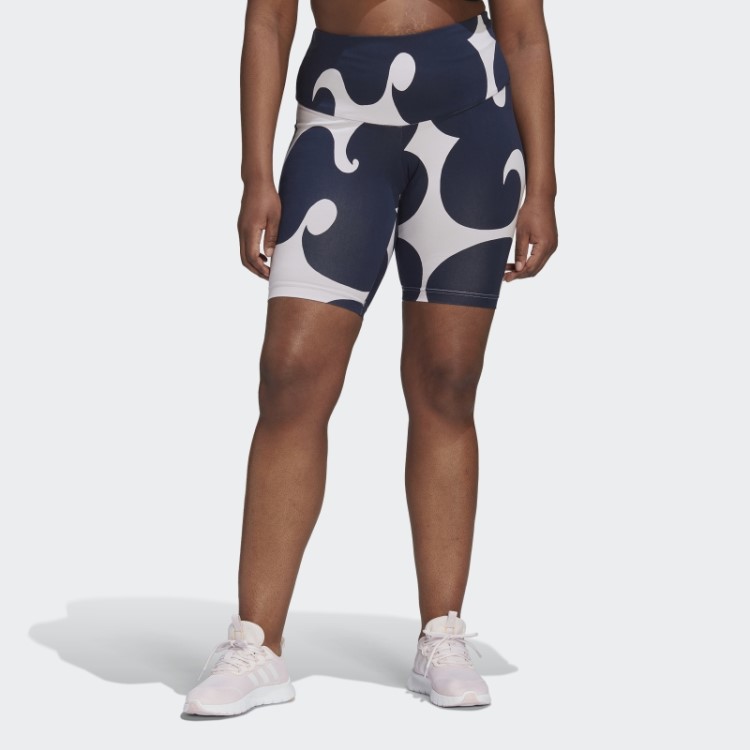 Meia-calça Curta Adidas Marimekko Rib Na Altura Do Joelho (tamanho Grande) Tom Roxo