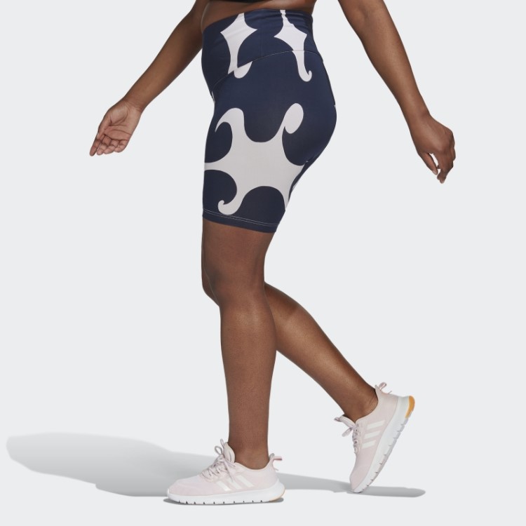 Meia-calça Curta Adidas Marimekko Rib Na Altura Do Joelho (tamanho Grande) Tom Roxo
