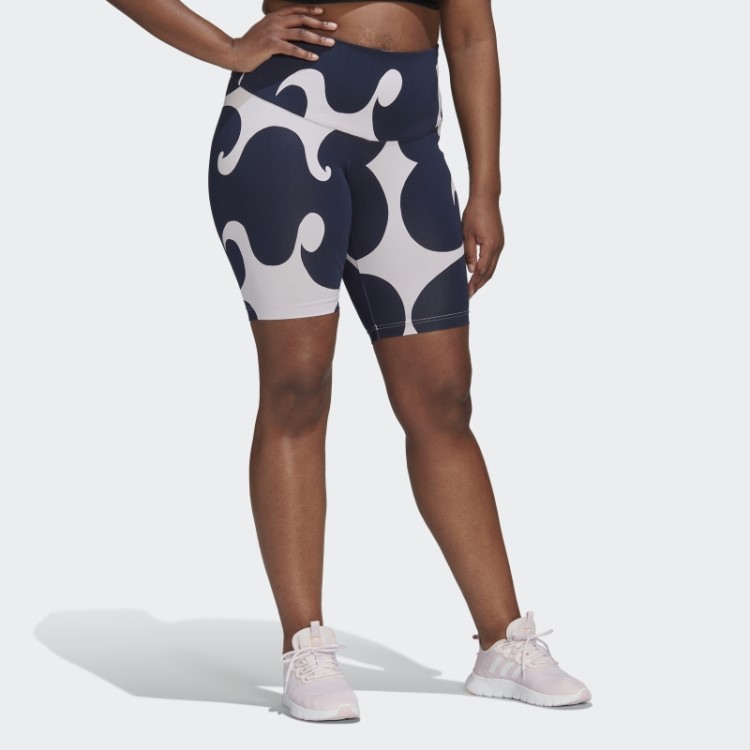 Meia-calça Curta Adidas Marimekko Rib Na Altura Do Joelho (tamanho Grande) Tom Roxo