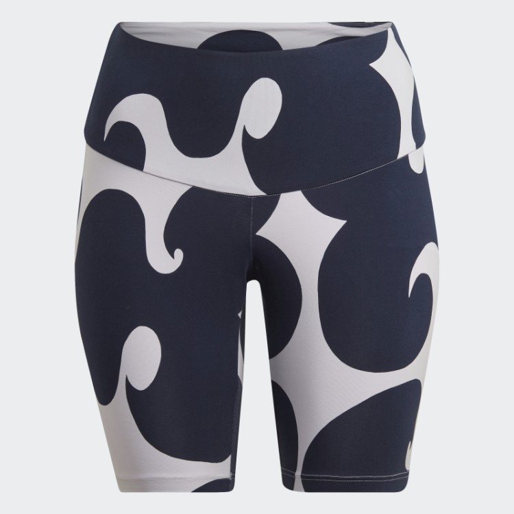 Meia-calça Curta Adidas Marimekko Rib Na Altura Do Joelho (tamanho Grande) Tom Roxo