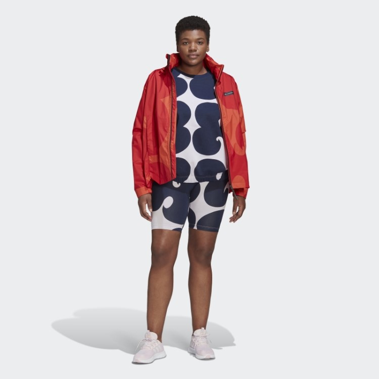 Meia-calça Curta Adidas Marimekko Rib Na Altura Do Joelho (tamanho Grande) Tom Roxo