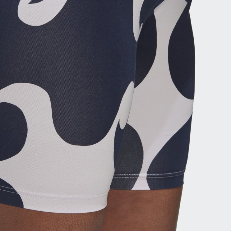 Meia-calça Curta Adidas Marimekko Rib Na Altura Do Joelho (tamanho Grande) Tom Roxo