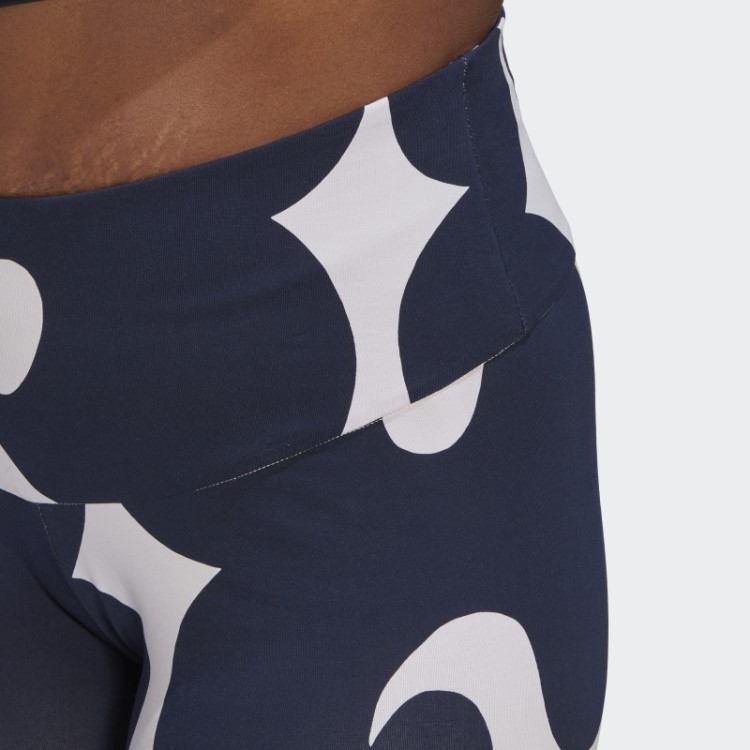 Meia-calça Curta Adidas Marimekko Rib Na Altura Do Joelho (tamanho Grande) Tom Roxo