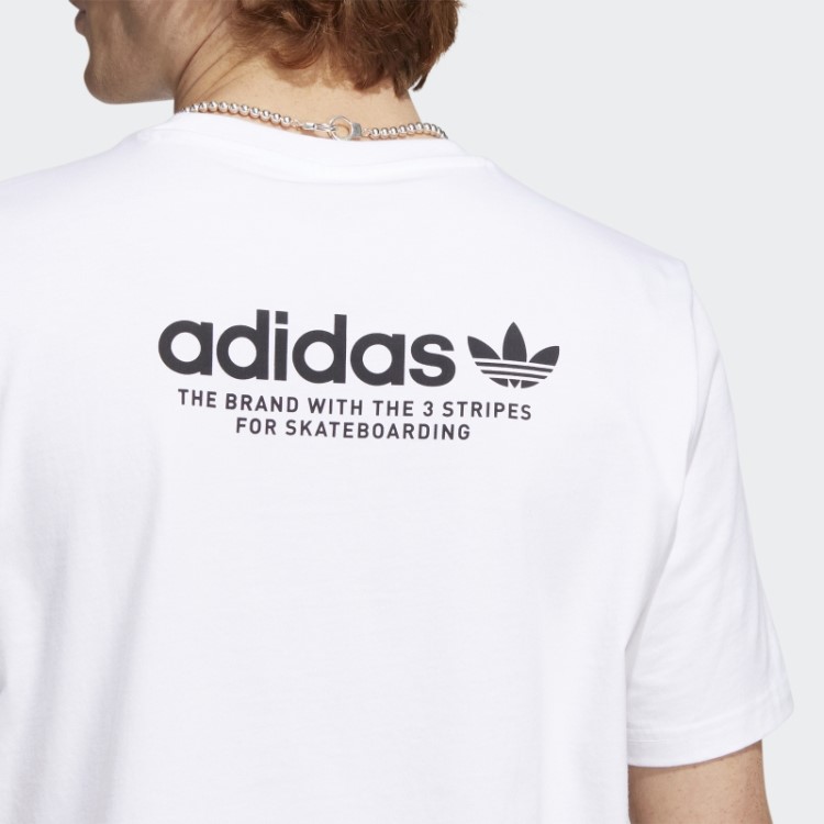 Camiseta Branca Skateboarding 4.0 Logo (gênero Neutro) Adidas