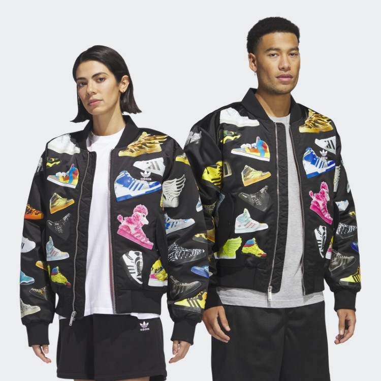 Jaqueta Bomber Preta Adidas Jeremy Scott Archive