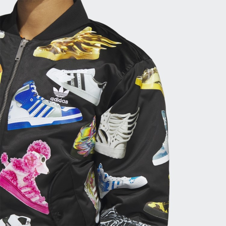 Jaqueta Bomber Preta Adidas Jeremy Scott Archive
