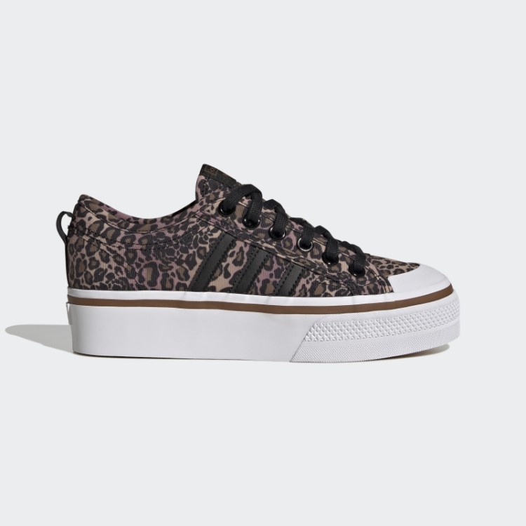 Sapato Plataforma Marrom Adidas Nizza