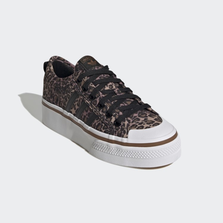 Sapato Plataforma Marrom Adidas Nizza