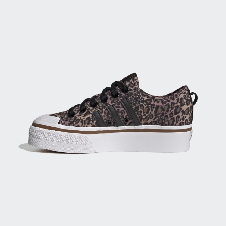 Sapato Plataforma Marrom Adidas Nizza