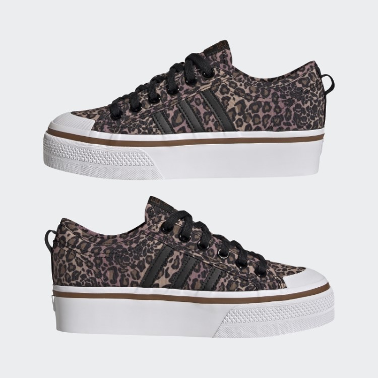 Sapato Plataforma Marrom Adidas Nizza