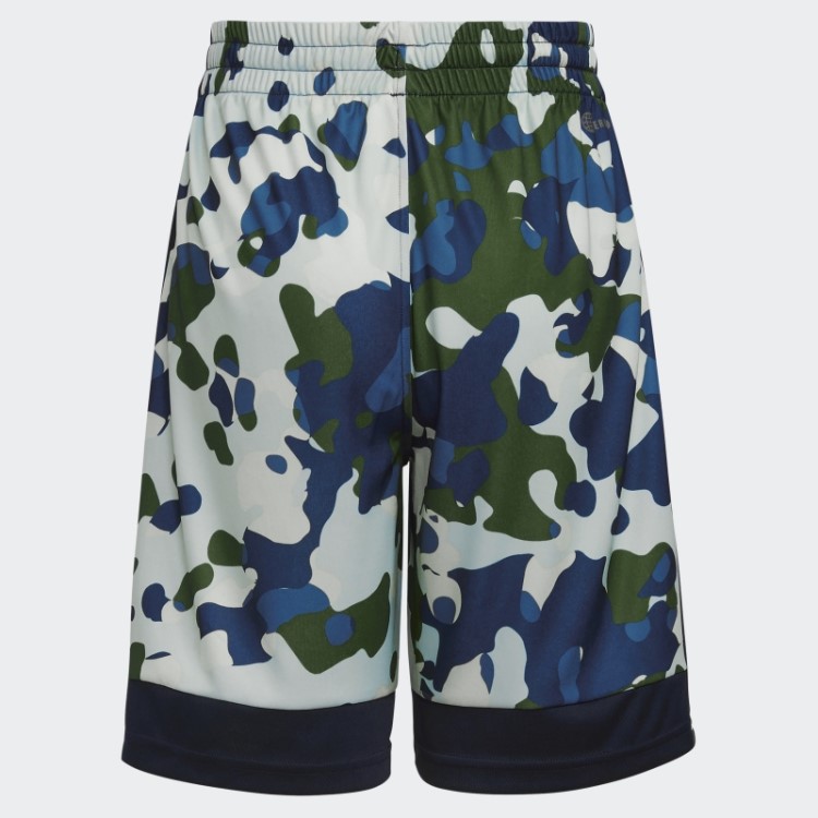 Bermuda Camuflada Adidas Core Azul Marinho