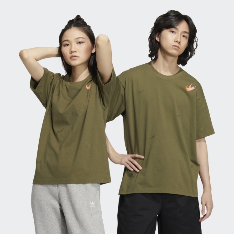 Camiseta Adidas Outdoor Scatter Verde-oliva