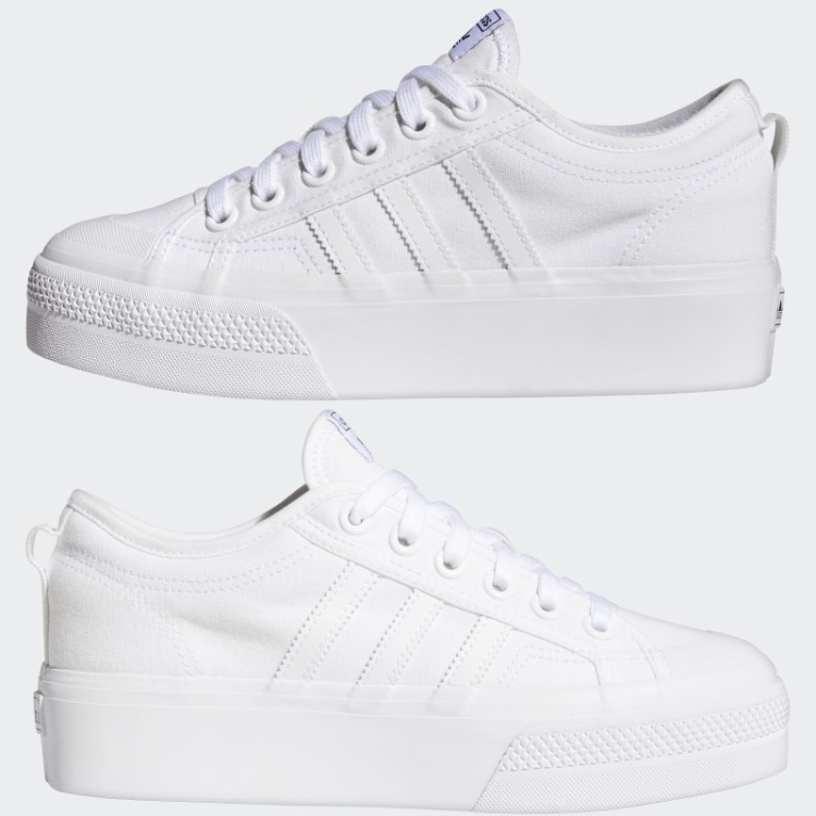 Nizza Sapato Plataforma Branco Adidas
