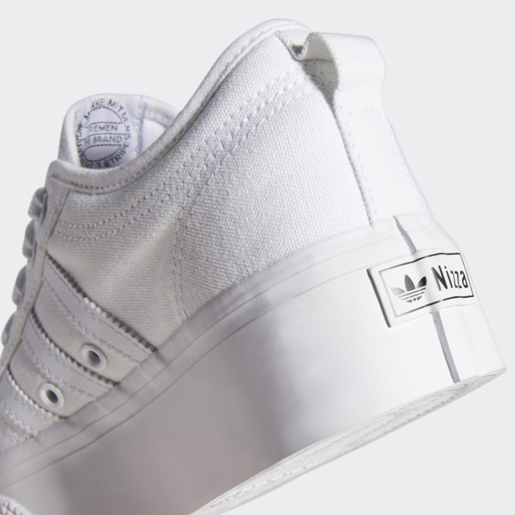 Nizza Sapato Plataforma Branco Adidas