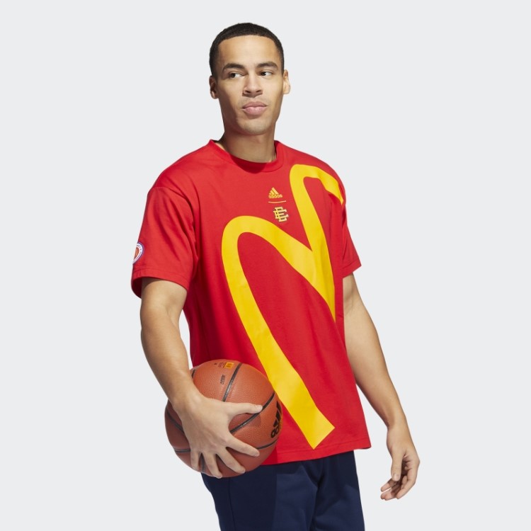 Camiseta Vermelha Adidas Eric Emanuel Mcdonald's Graphic (gênero Neutro)