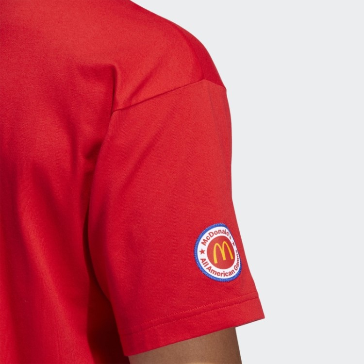 Camiseta Vermelha Adidas Eric Emanuel Mcdonald's Graphic (gênero Neutro)