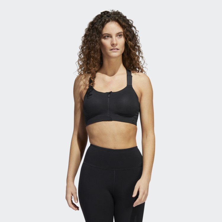 Sutiã Adidas Preto Tlrd Impact Luxe Training Com Zíper De Alto Suporte