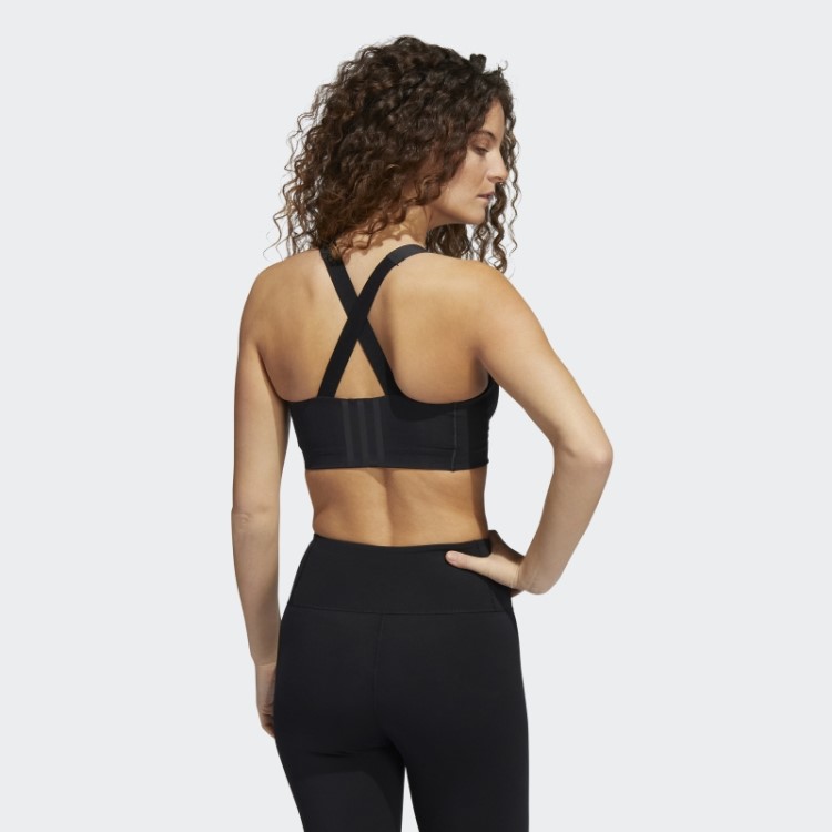 Sutiã Adidas Preto Tlrd Impact Luxe Training Com Zíper De Alto Suporte
