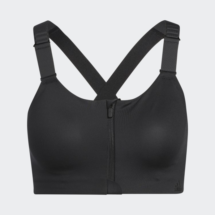 Sutiã Adidas Preto Tlrd Impact Luxe Training Com Zíper De Alto Suporte