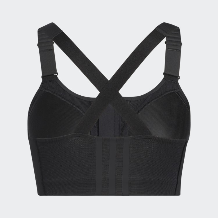 Sutiã Adidas Preto Tlrd Impact Luxe Training Com Zíper De Alto Suporte
