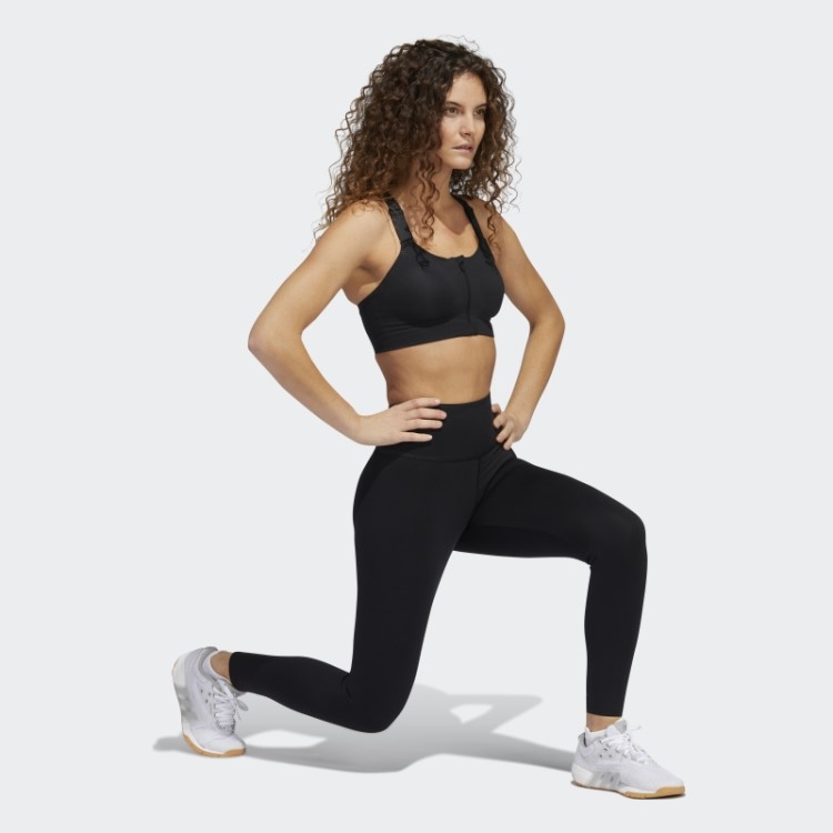 Sutiã Adidas Preto Tlrd Impact Luxe Training Com Zíper De Alto Suporte
