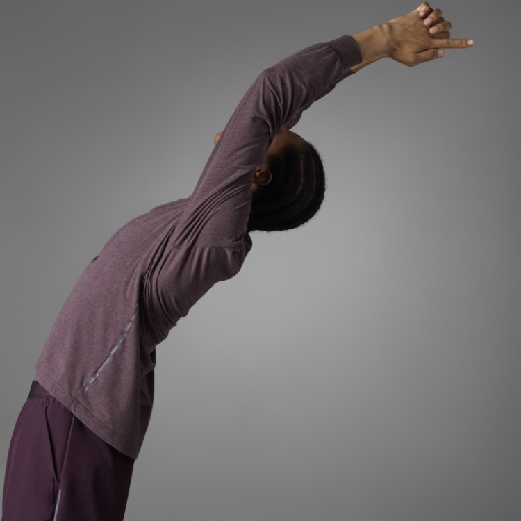 Bermuda 2 Em 1 De Yoga Adidas Maroon Authentic Balance