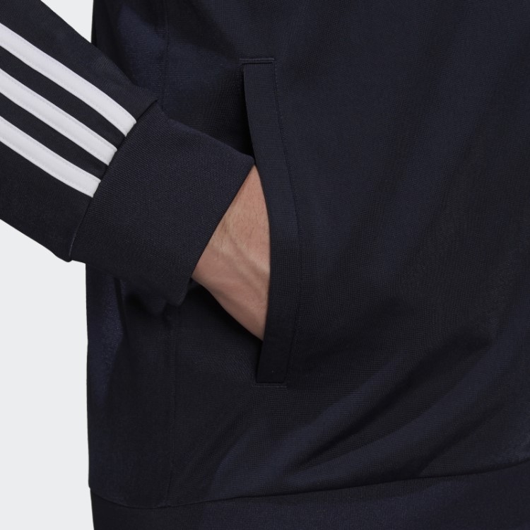 Adidas Essentials Warm Up 3 Stripes Track Top Ink