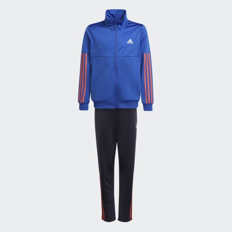 Fato De Treino Da Equipa Com As 3 Riscas Azuis De Alta Resolução Da Adidas