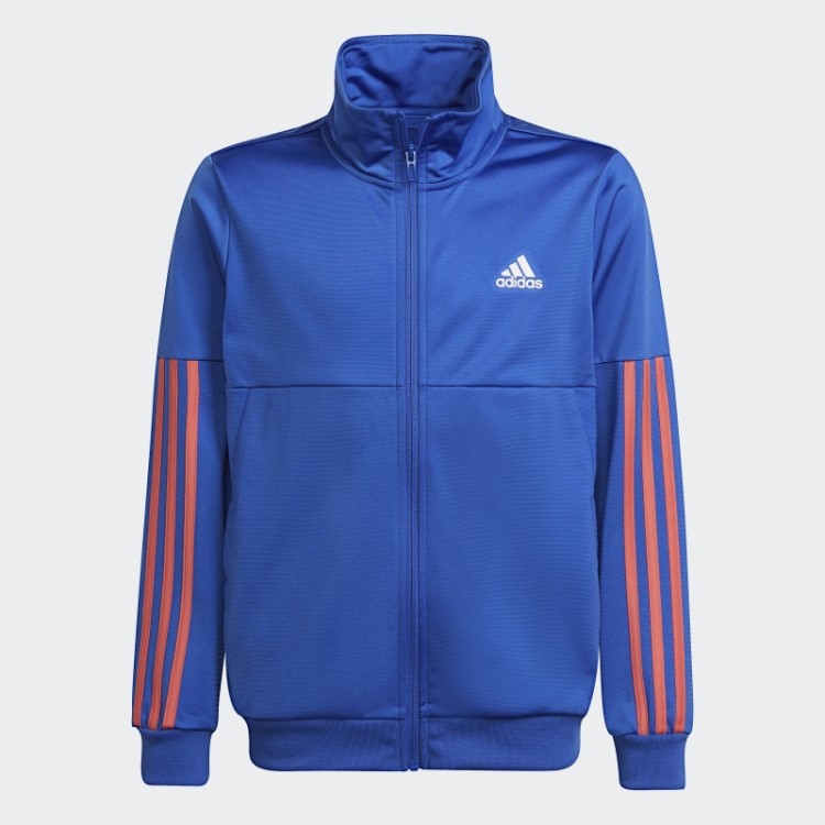Fato De Treino Da Equipa Com As 3 Riscas Azuis De Alta Resolução Da Adidas