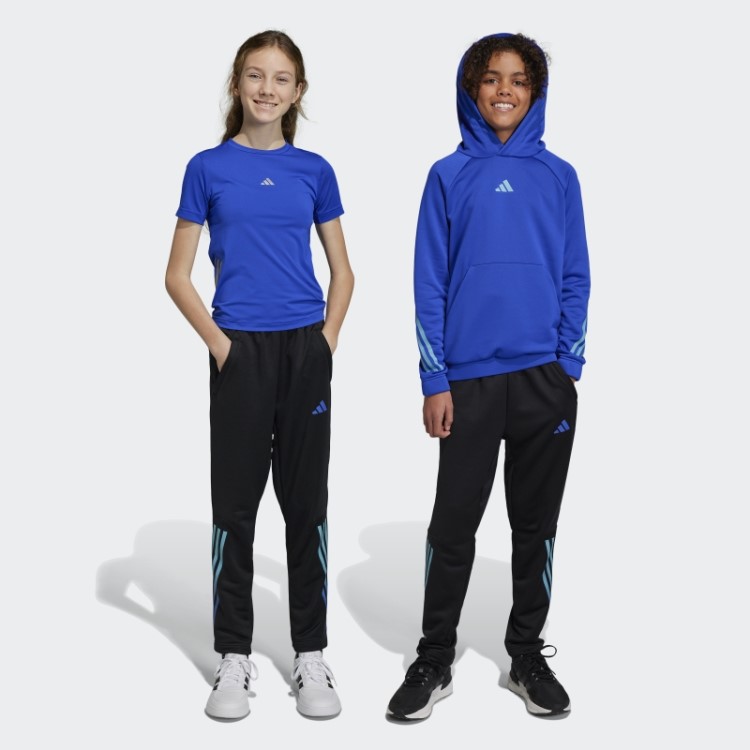 Train Icons Aeroready Calça De Tricô Com As Três Listras Preta Adidas