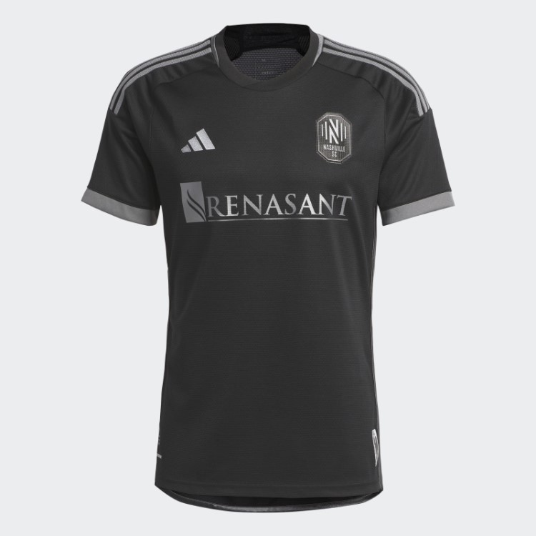 Nashville Sc 23/24 Away Camisa Autêntica Adidas Preto