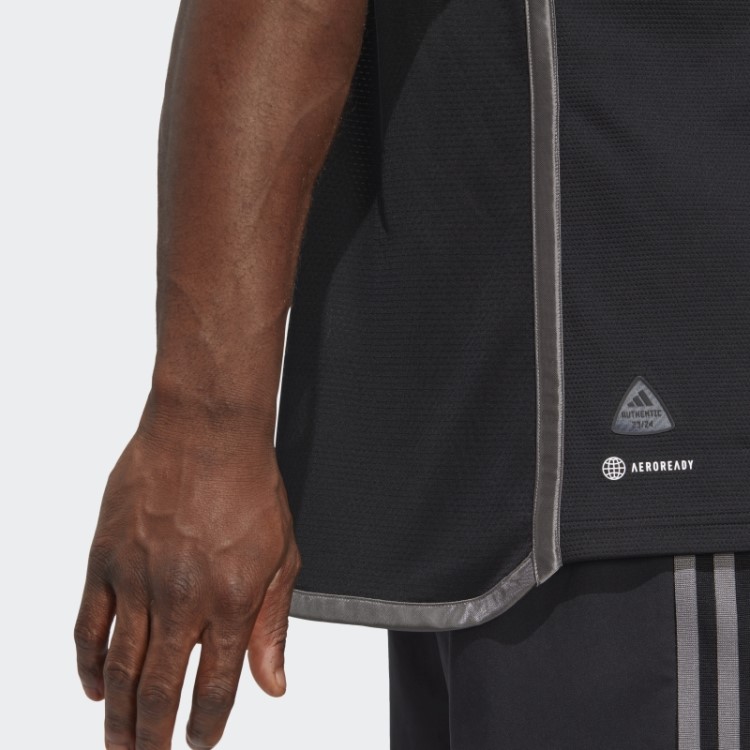 Nashville Sc 23/24 Away Camisa Autêntica Adidas Preto