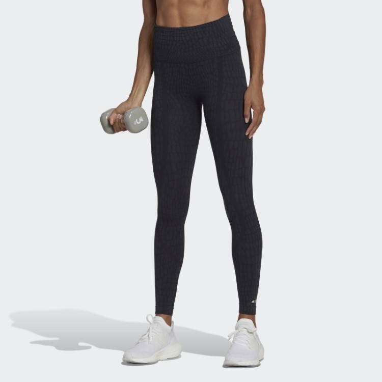 Legging Formotion Sculpt Croco 7/8 Preto Adidas