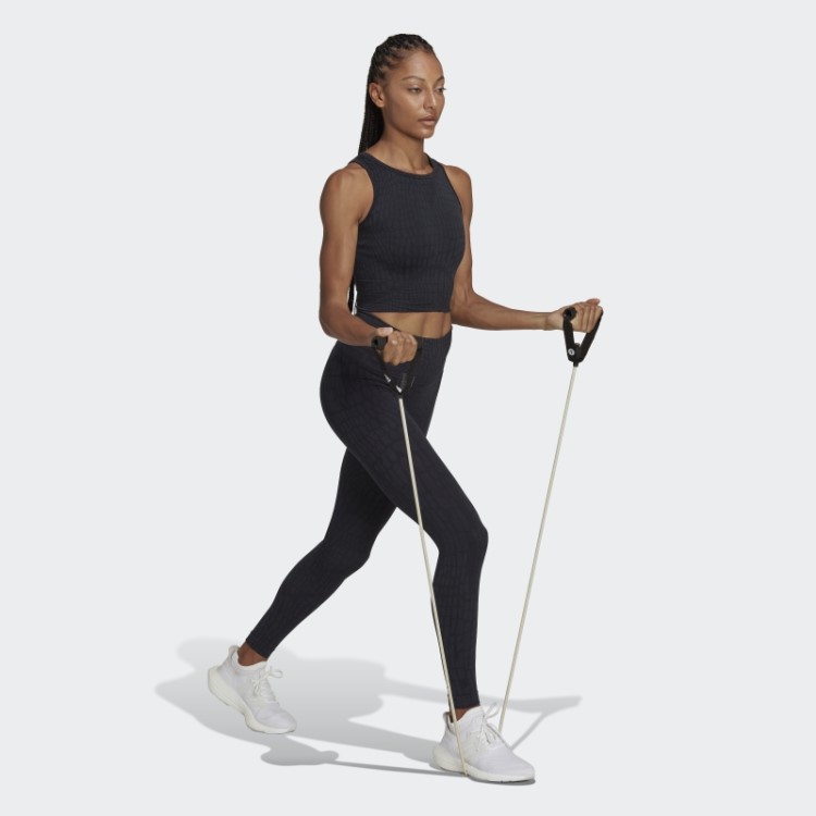 Legging Formotion Sculpt Croco 7/8 Preto Adidas